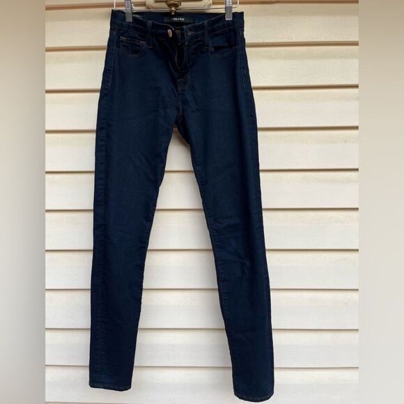 JBrand Dark Blue midrise skinny jeans, pockets,zip fly closure,soft&stretchy, 26 - Picture 1 of 9